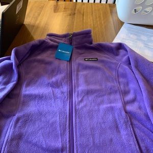 Columbia girls fleece zip up jacket